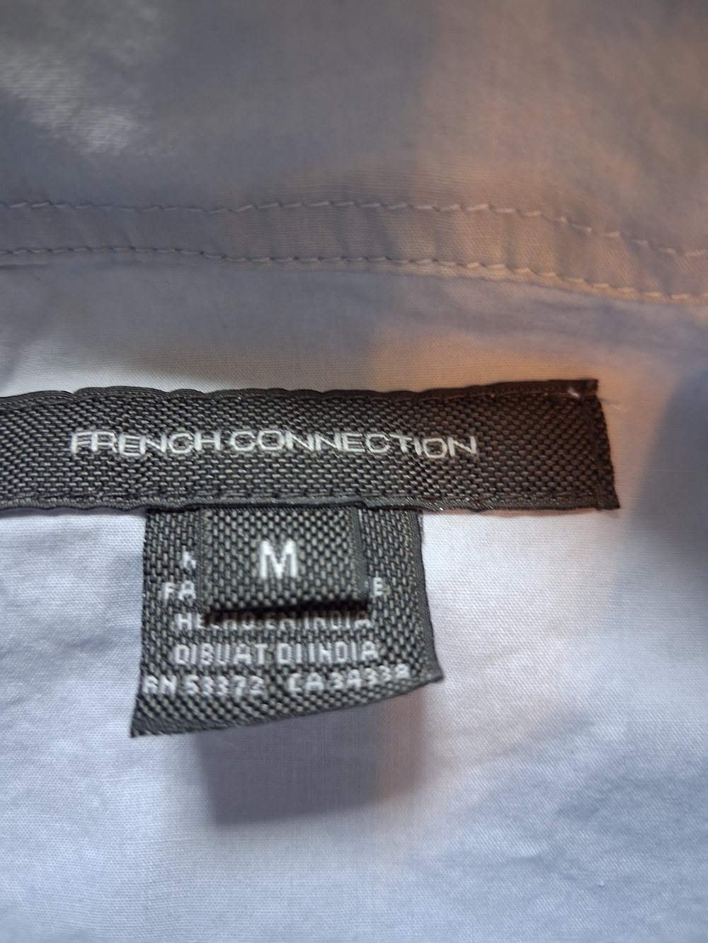 Frech Connection Light Blue Short-Sleeve  Shirt Boxy Oversized Medium - Picture 8 of 8